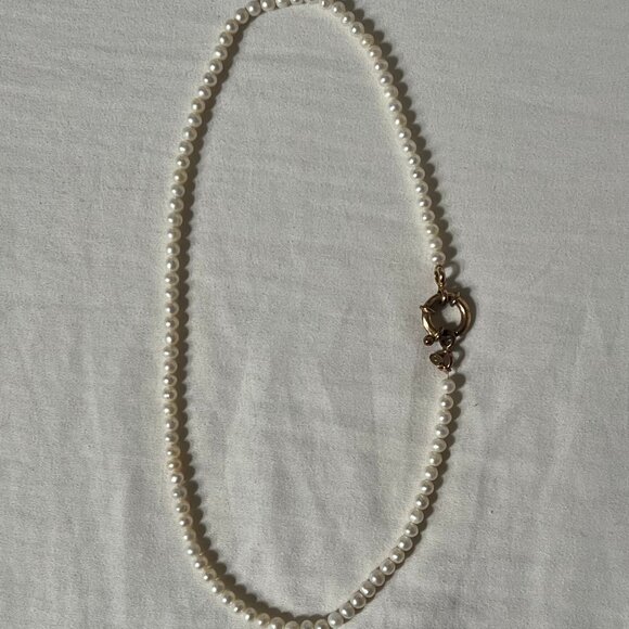 Aurate Pearl Aura Beaded Necklace Yellow Gold, Vermeil Rate - Picture 2 of 6